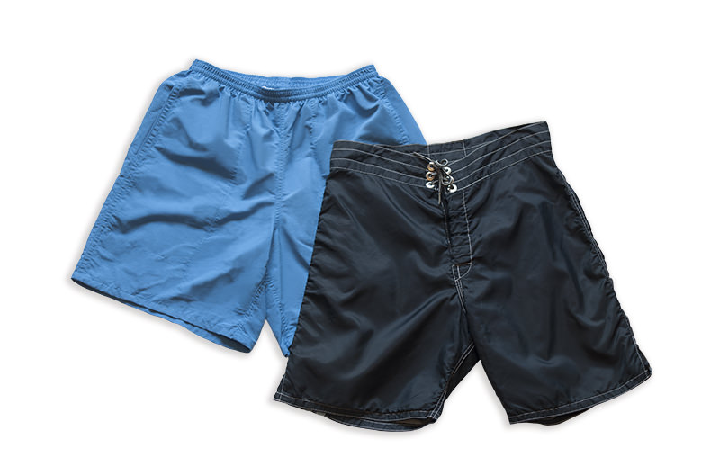 ループのないサーフパンツやショーツ